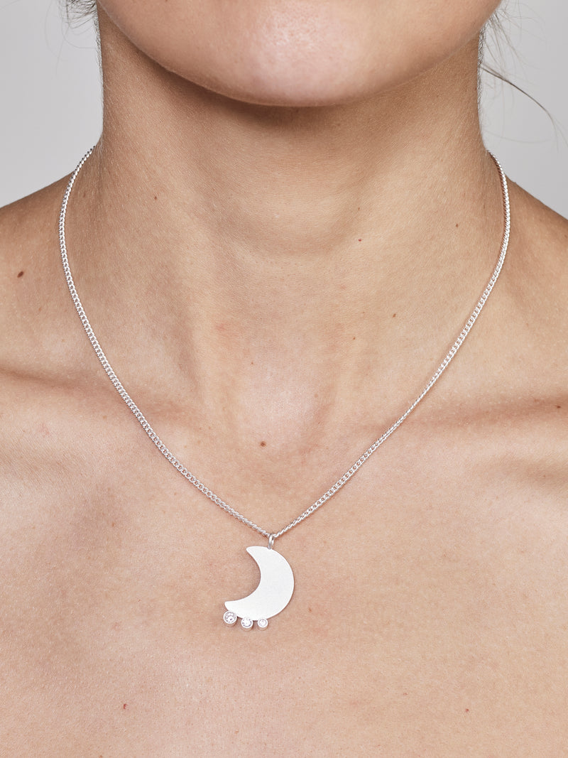 NÜ Moons No. 2 Necklace Jewellery 022 Silver