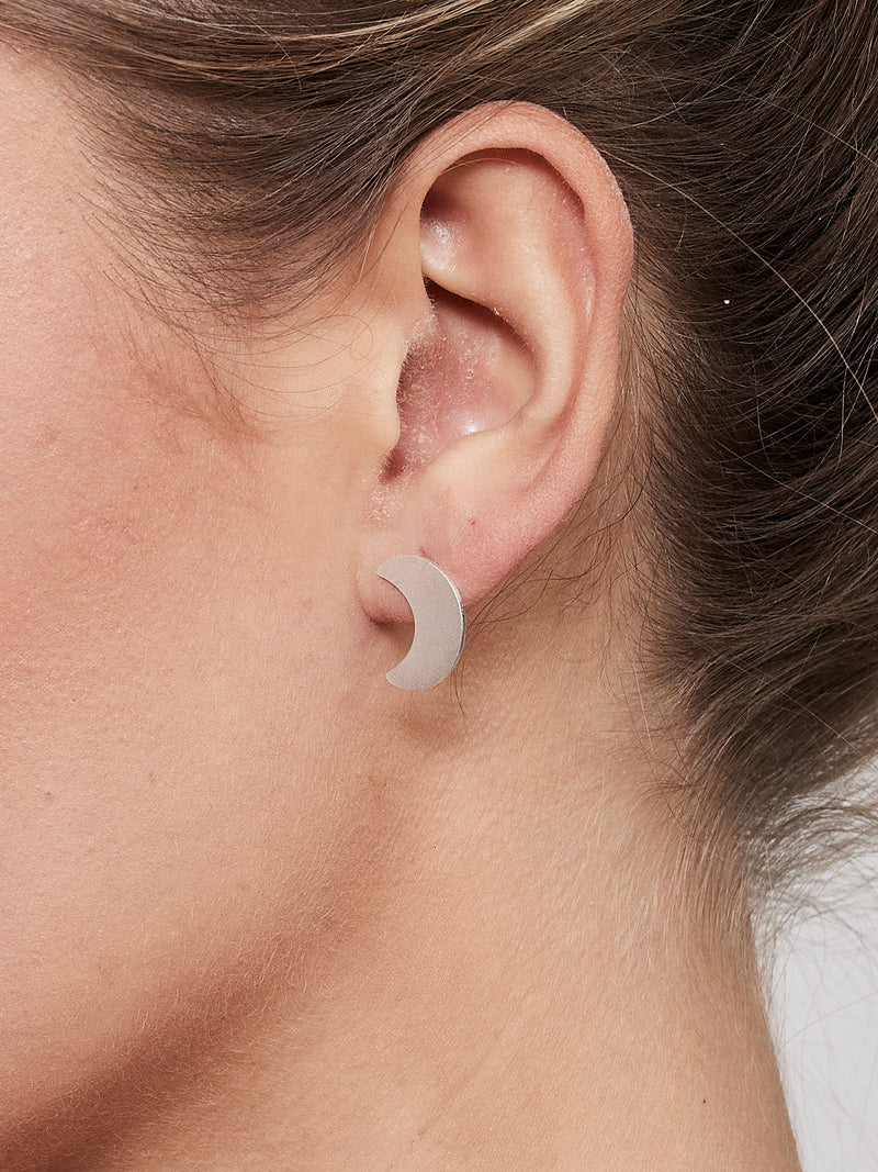NÜ Moons No. 3 Earring Mini Jewellery 022 Silver