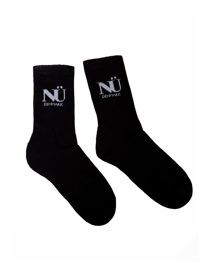 Black Regular Socks in Pure Cotton