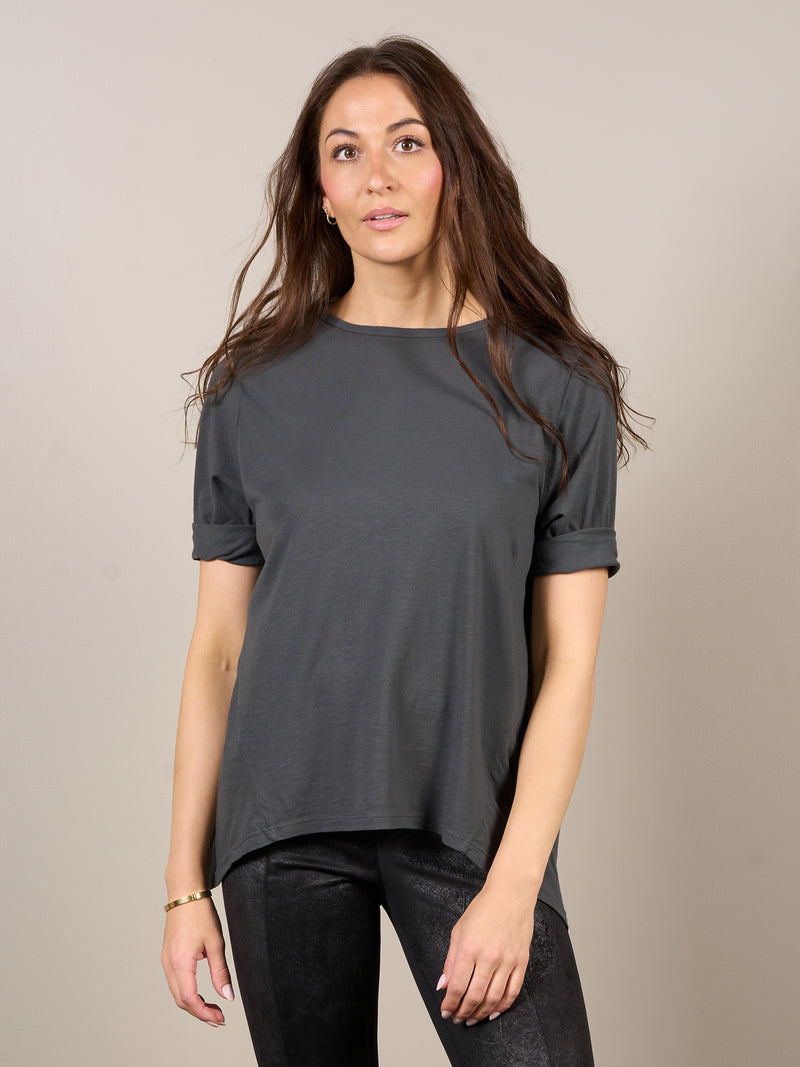 NÜ OAKLEE oversize t-shirt Tops and T-shirts 995 Anthracite grey