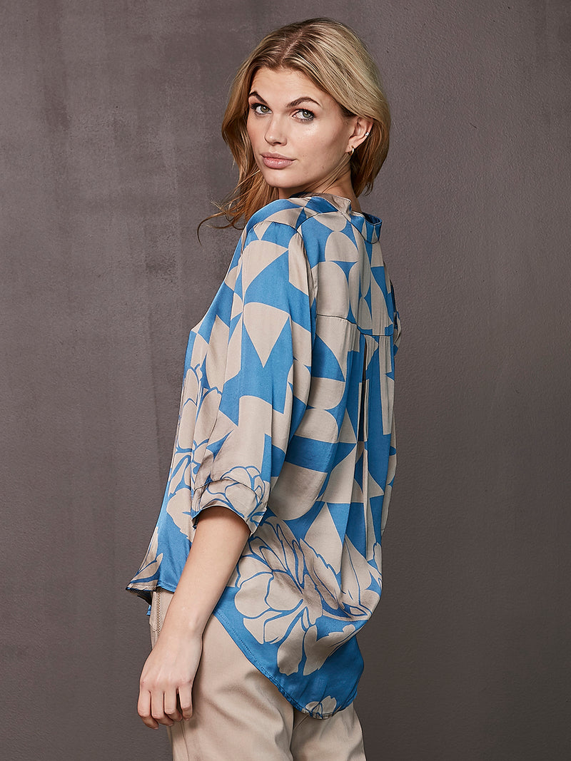 NÜ ODELINE blouse Blouses 434 Fresh Blue mix