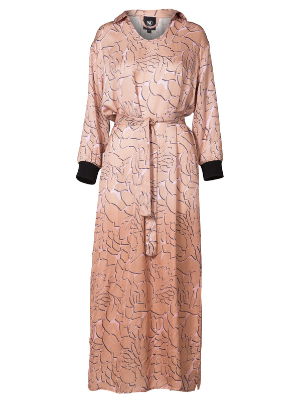 NÜ ODESSA patterned dress Dresses 649 Terracotta Dust mix