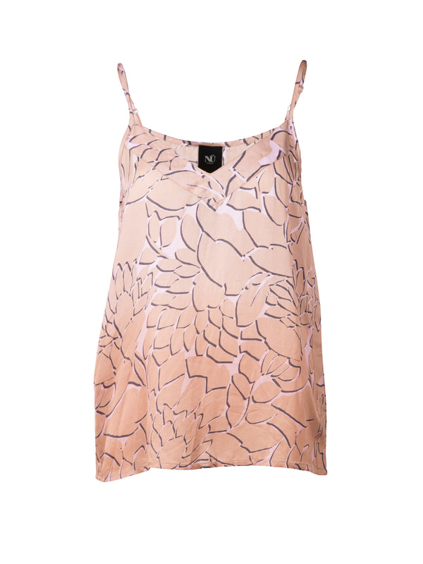 NÜ ODESSA patterned top Tops and T-shirts 649 Terracotta Dust mix