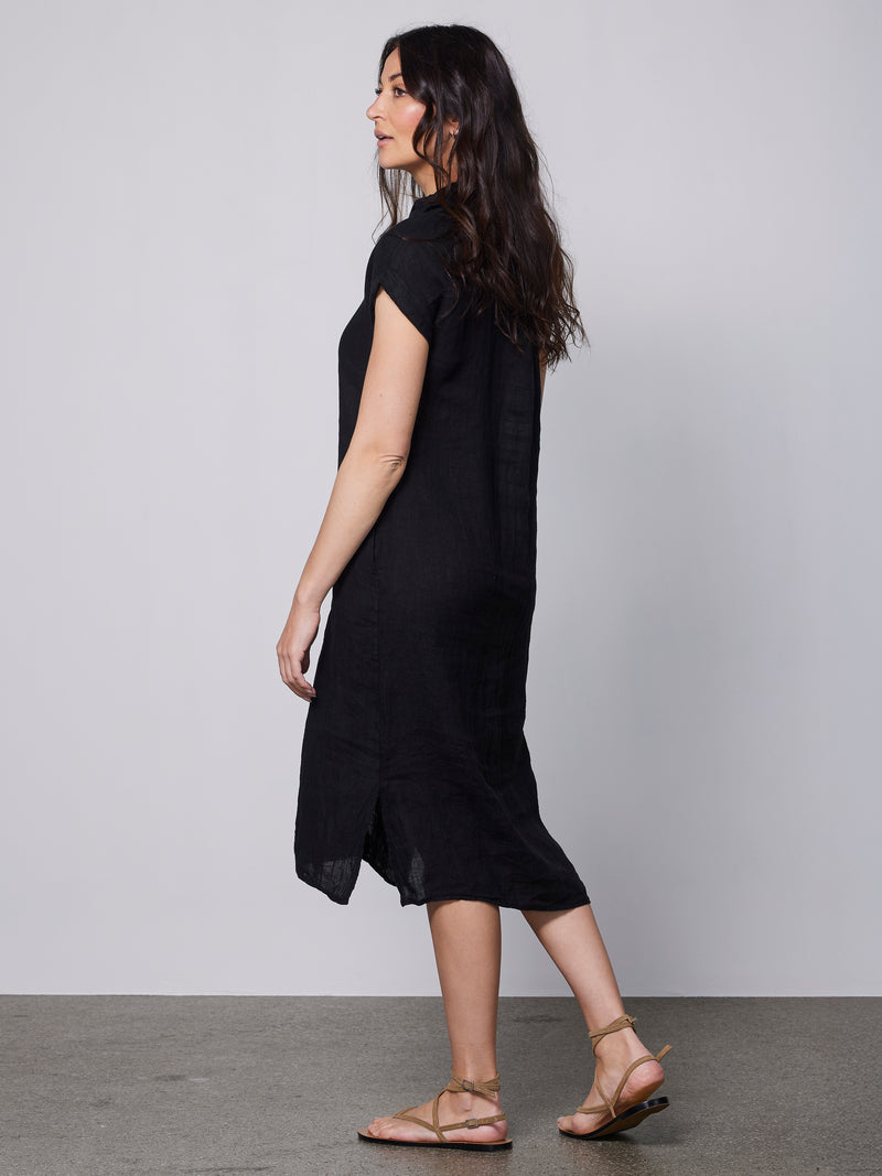 NÜ POLETTE Linen Dress Dresses Black