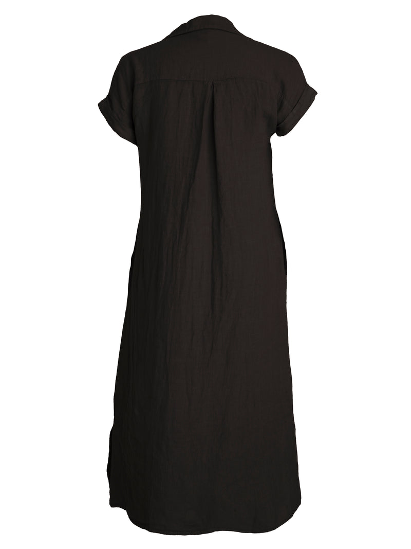 NÜ POLETTE Linen Dress Dresses Black