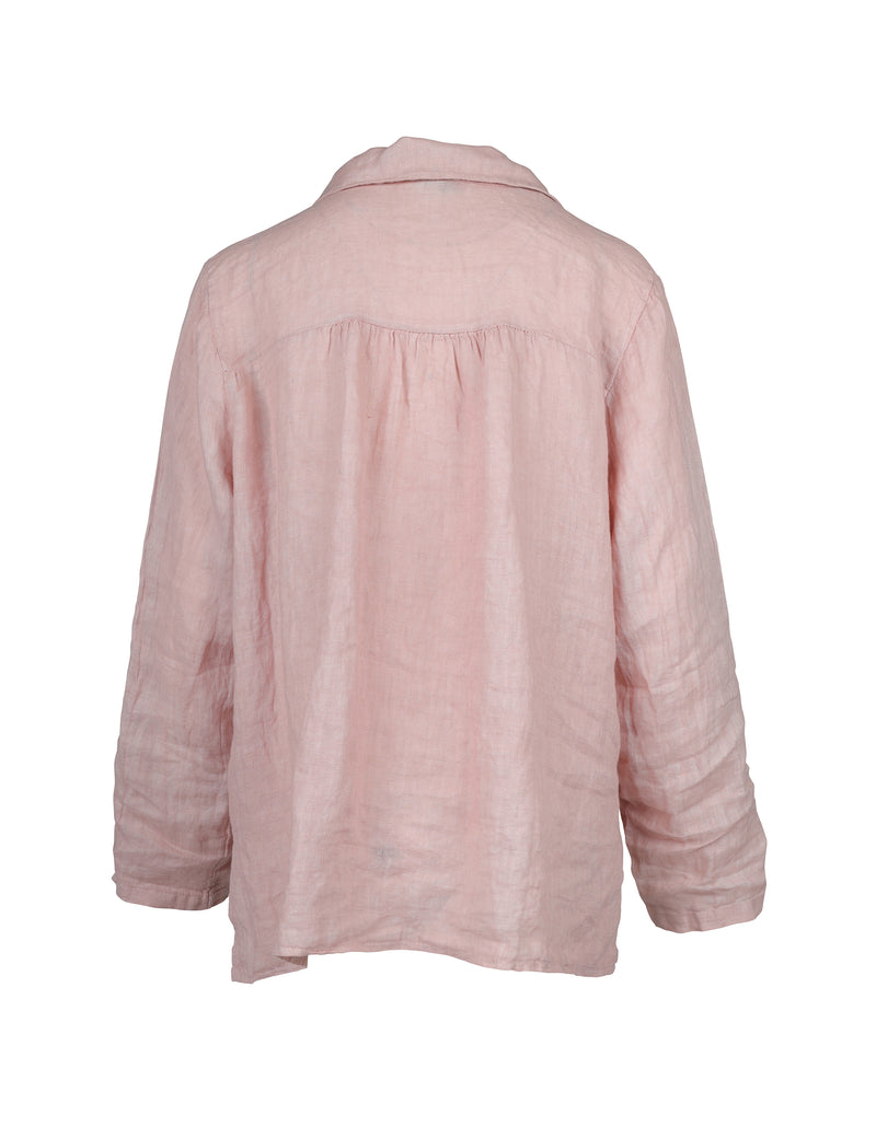 NÜ POLETTE linen shirt Tunics 603 Ash Rose