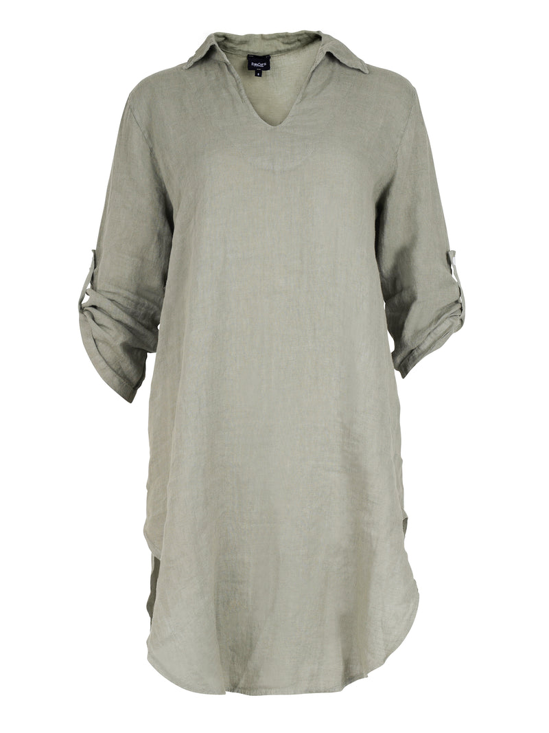 NÜ POLETTE linen tunic Tunics 393 Army