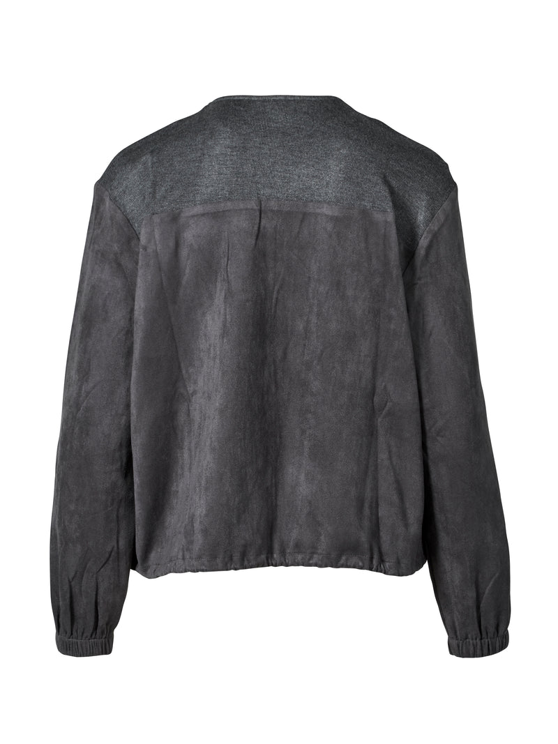 NÜ REIN blouse Blouses 987 dark grey