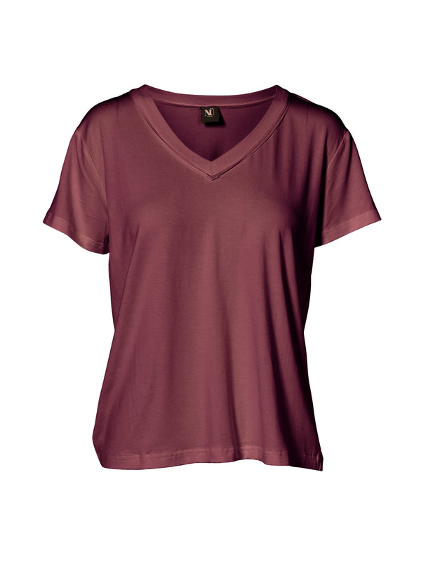 NÜ RUTH t-shirt Tops and T-shirts 692 Dark plum