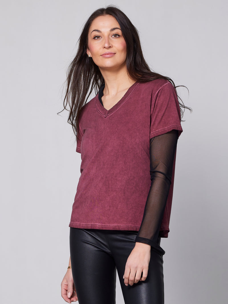 NÜ RUTH t-shirt Tops and T-shirts 685 Berry red