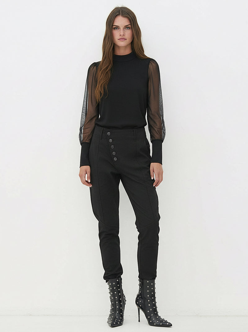 NÜ SAFINA Blouse Blouses Black