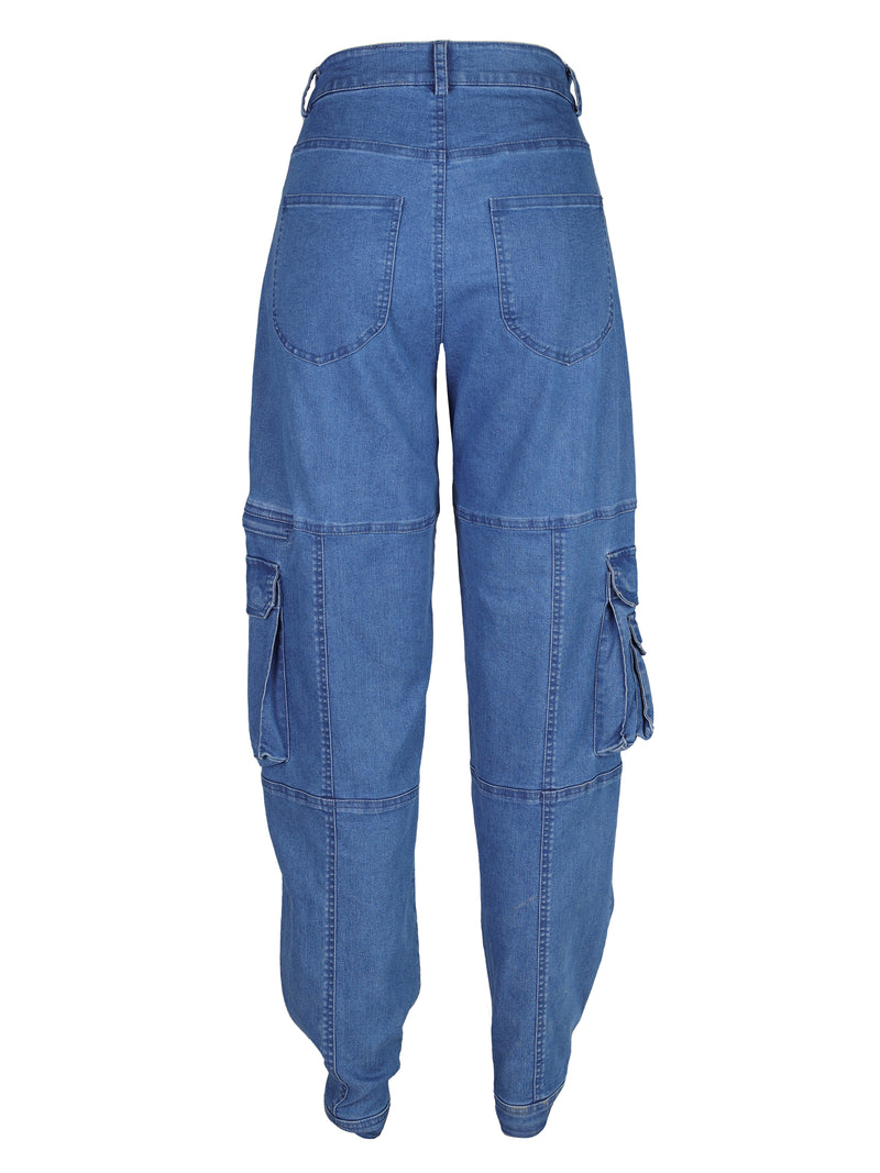 NÜ TAIA trousers Trousers 481 Denim blue