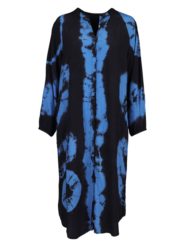NÜ TALIA dress with tie-dye print Dresses 482 Classic Navy Mix