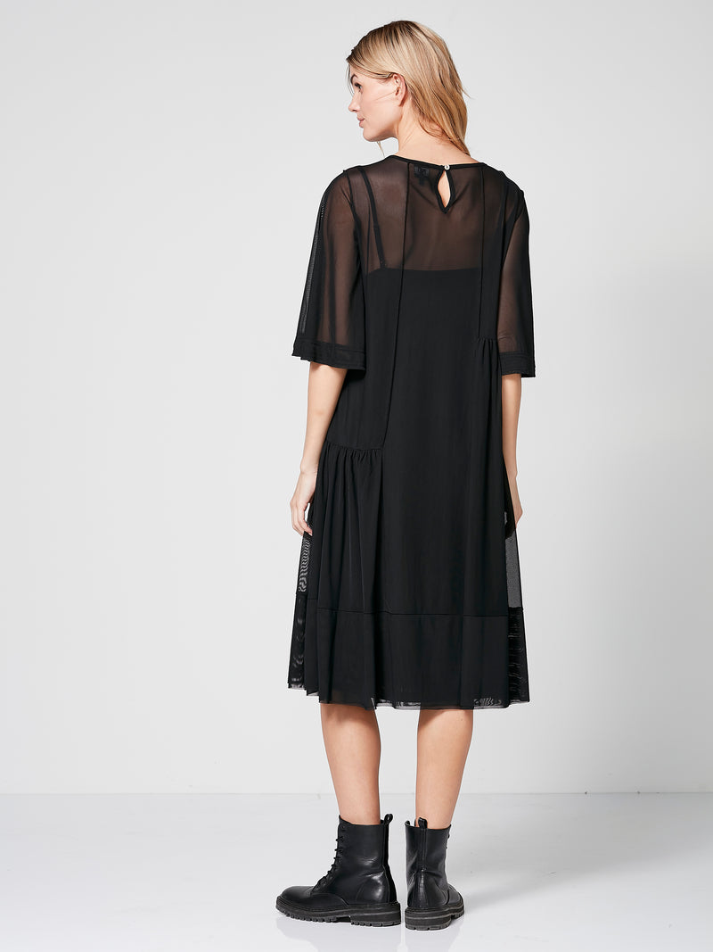 NÜ TANJA dress in mesh Dresses Black