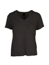 NÜ TENNA V-neck t-shirt Tops and T-shirts Black