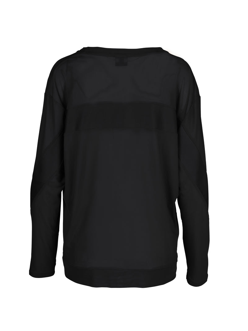 NÜ THEIA blouse in mesh material Tops and T-shirts Black