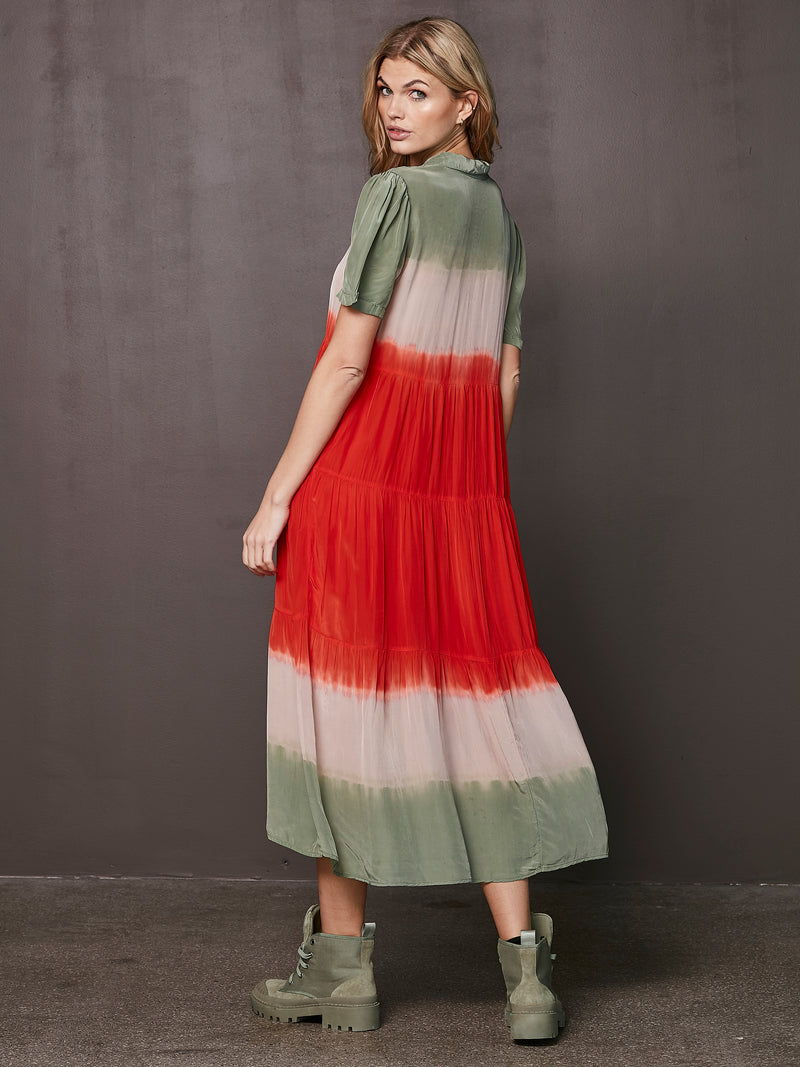 NÜ TINA dress with dip-dye look Dresses 393 Army Mix