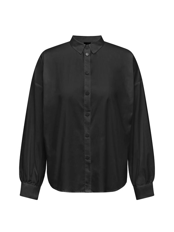 NÜ TINE shirt with embroidered details Shirts Black
