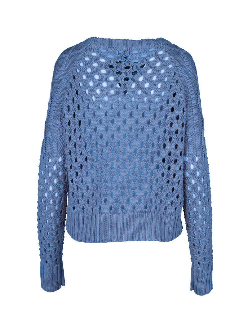 NÜ TITTI knitted blouse Blouses 434 fresh blue