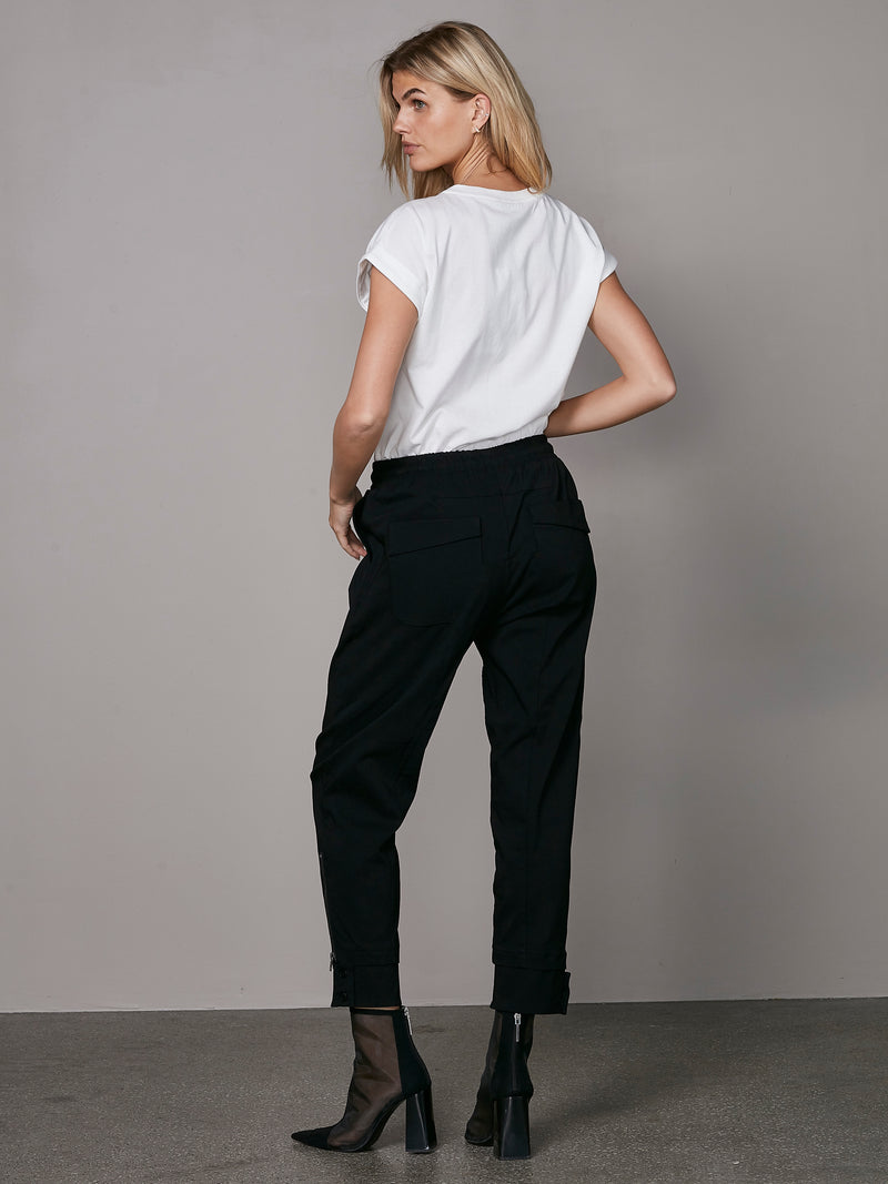 NÜ TRACY trousers with power stretch Trousers Black