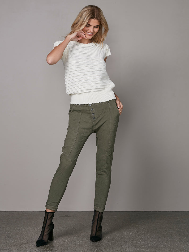 NÜ TRILLE trousers Trousers 316 Olive