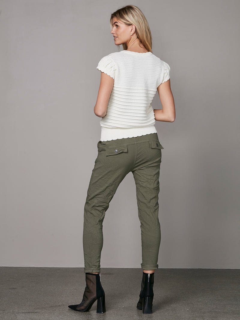 NÜ TRILLE trousers Trousers 316 Olive