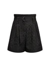 NÜ TYLER shorts with texture Shorts Black