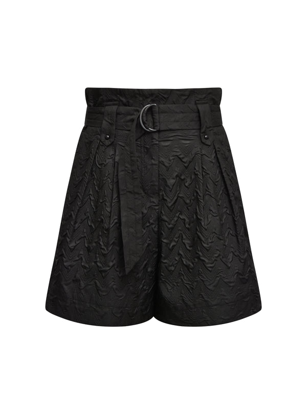 NÜ TYLER shorts with texture Shorts Black
