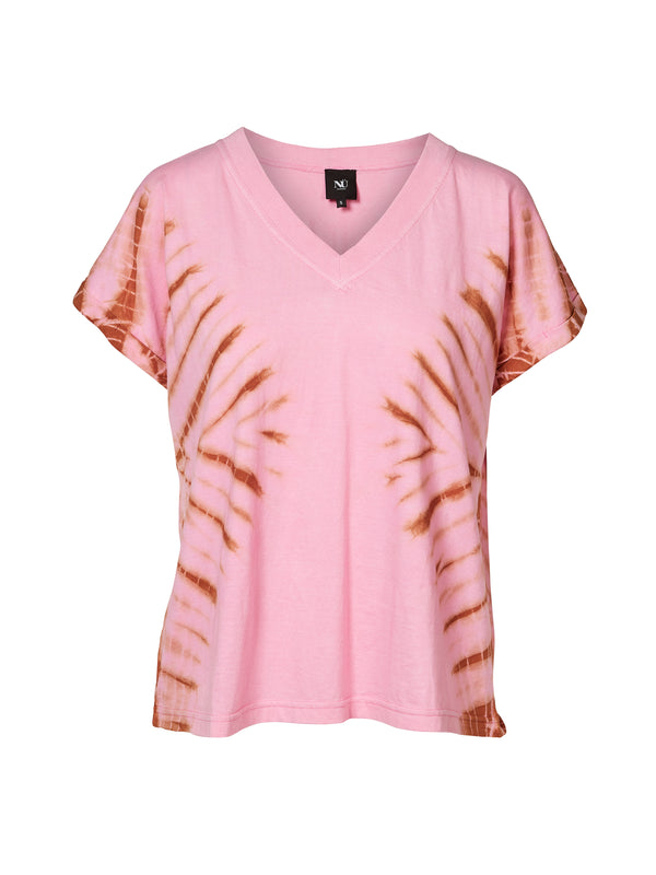 NÜ UTTA tie-dye t-shirt Tops and T-shirts 635 Pink mix