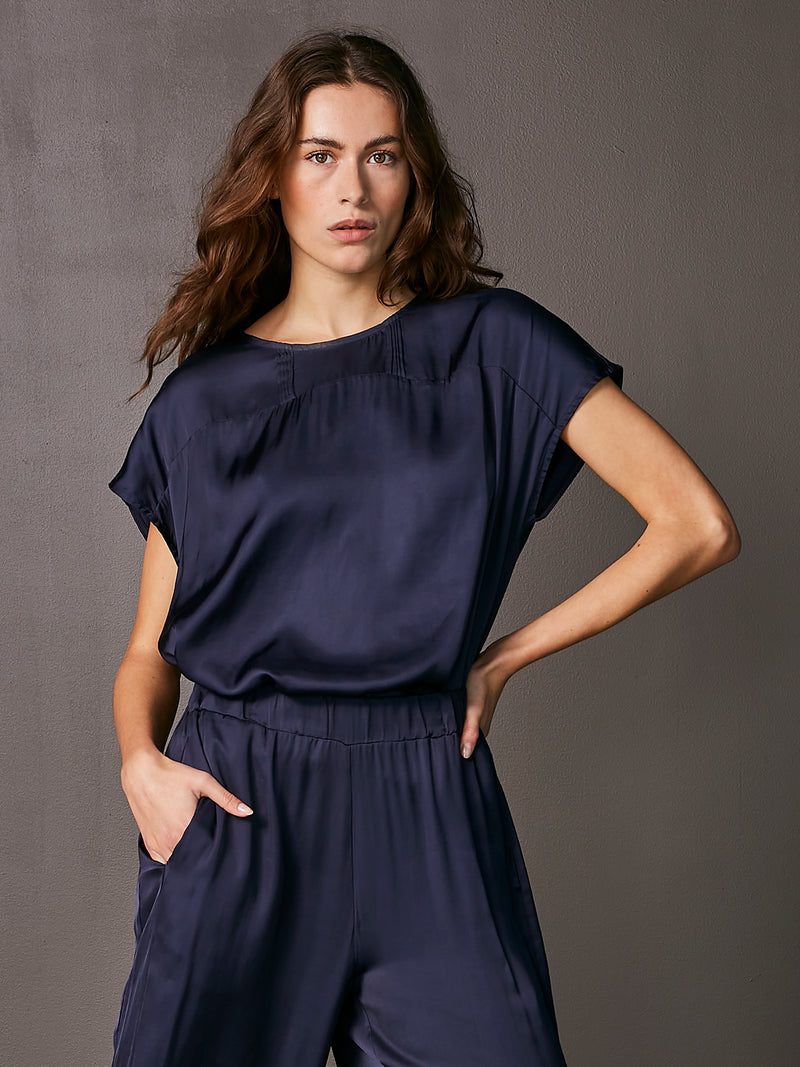 NÜ VALINA blouse Blouses 482 Classic Navy