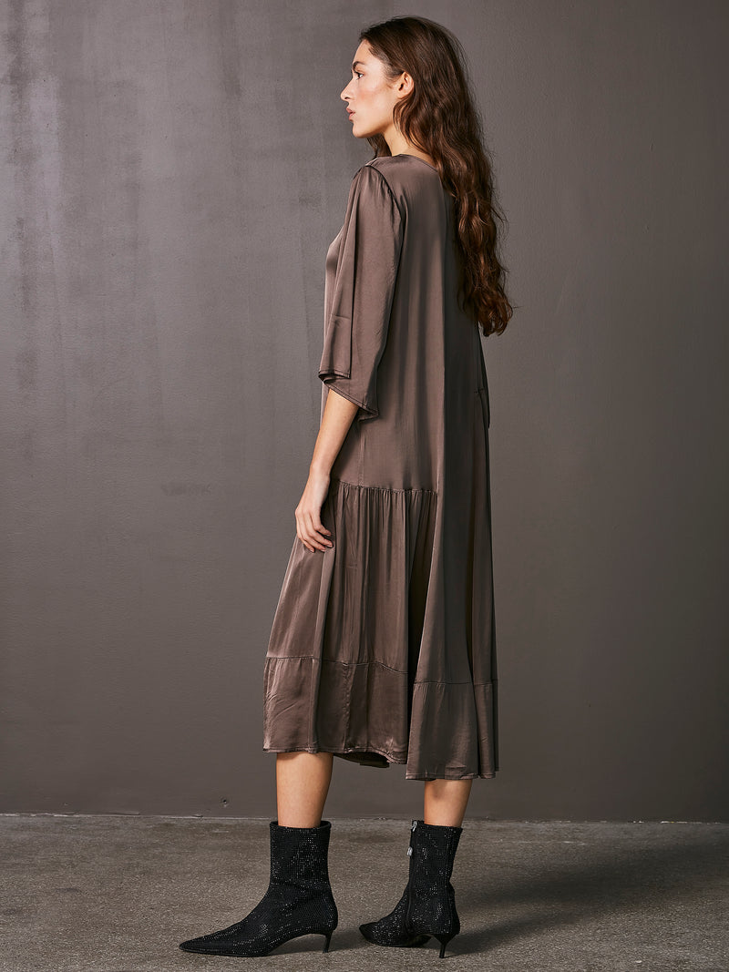 NÜ VANILLA dress Dresses 224 Dark Brown