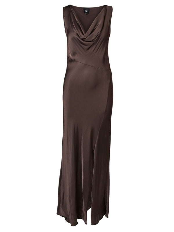 NÜ VANILLA long dress Dresses 224 Dark Brown