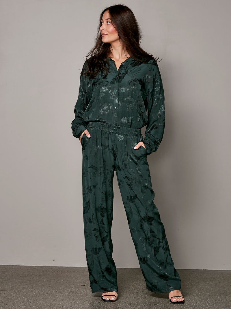 NÜ VAVA trousers Trousers 358 Green Absolute