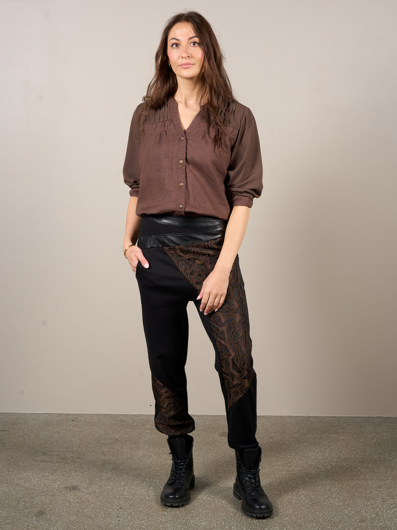 NÜ VESTA trousers Trousers 224 Dark Brown