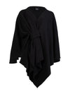 NÜ VIA Poncho Ponchos Black