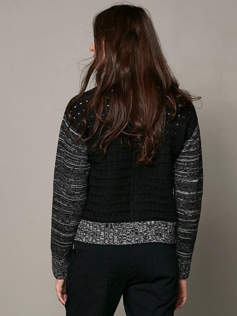 NÜ VILKE knit sweater Knit 000 Solid black