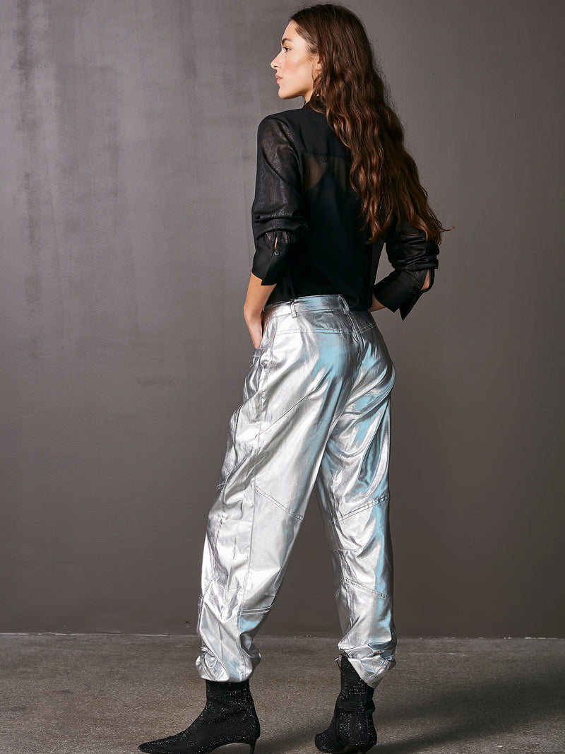 NÜ VIOL trousers Trousers 022 Silver