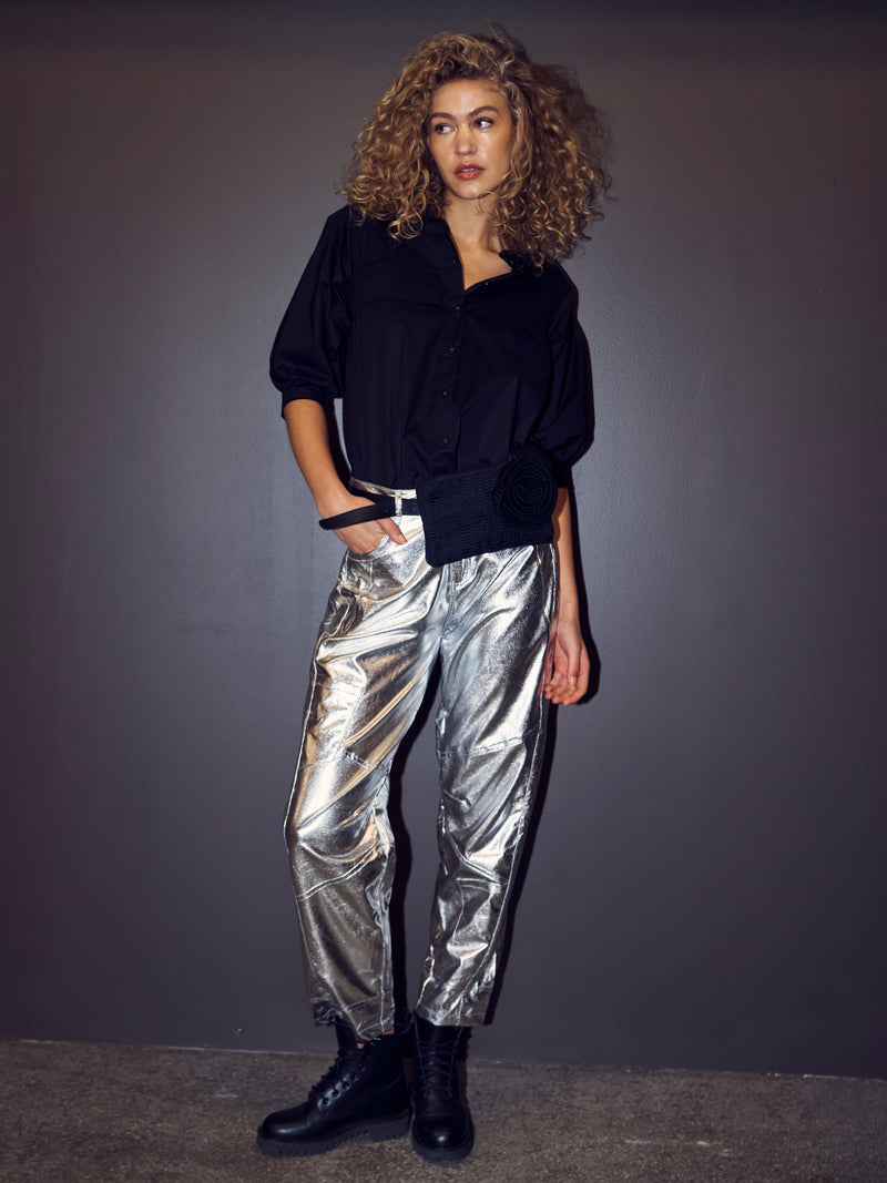 NÜ VIOL trousers Trousers 022 Silver