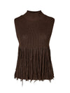 NÜ VIRNA knit vest Vests 224 Dark Brown