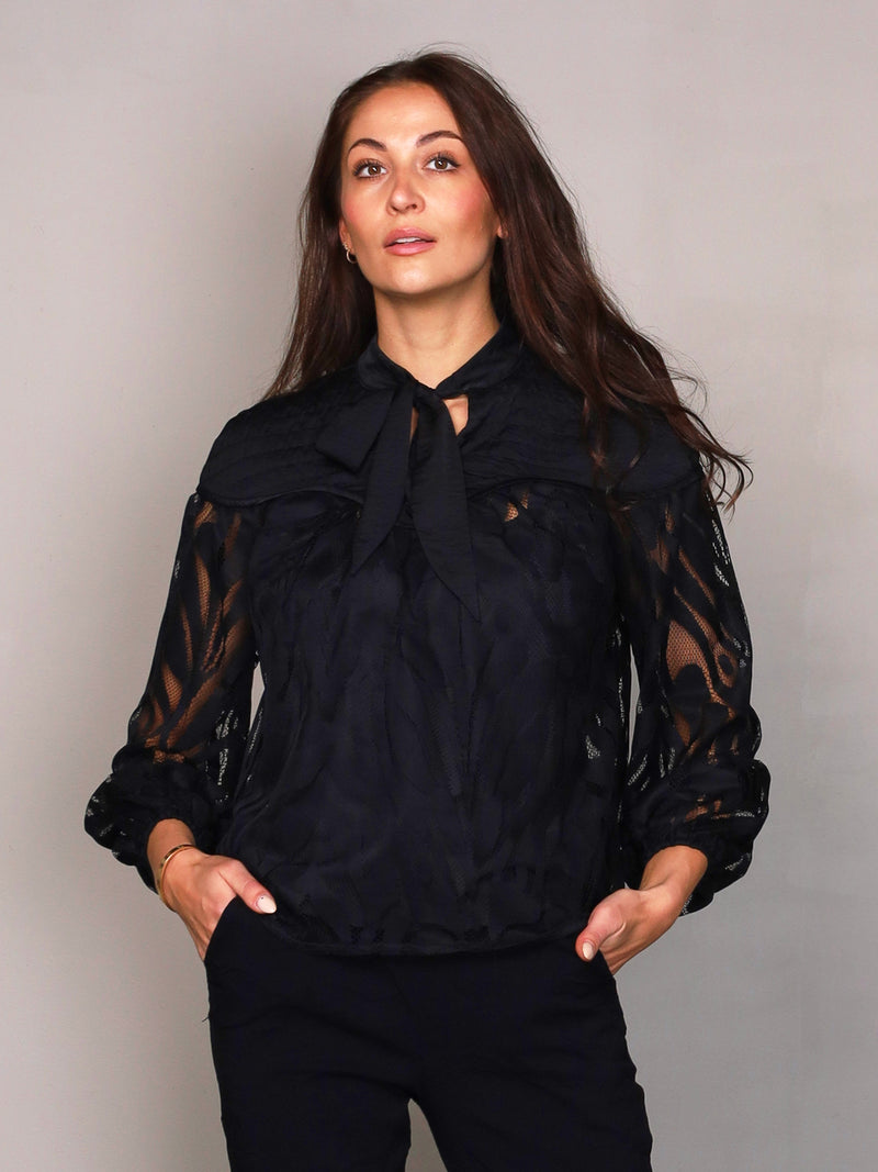 NÜ XEMINA blouse Blouses Black