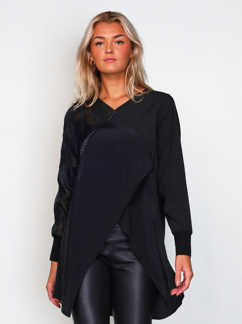 NÜ XENYA long tunic Tunics Black