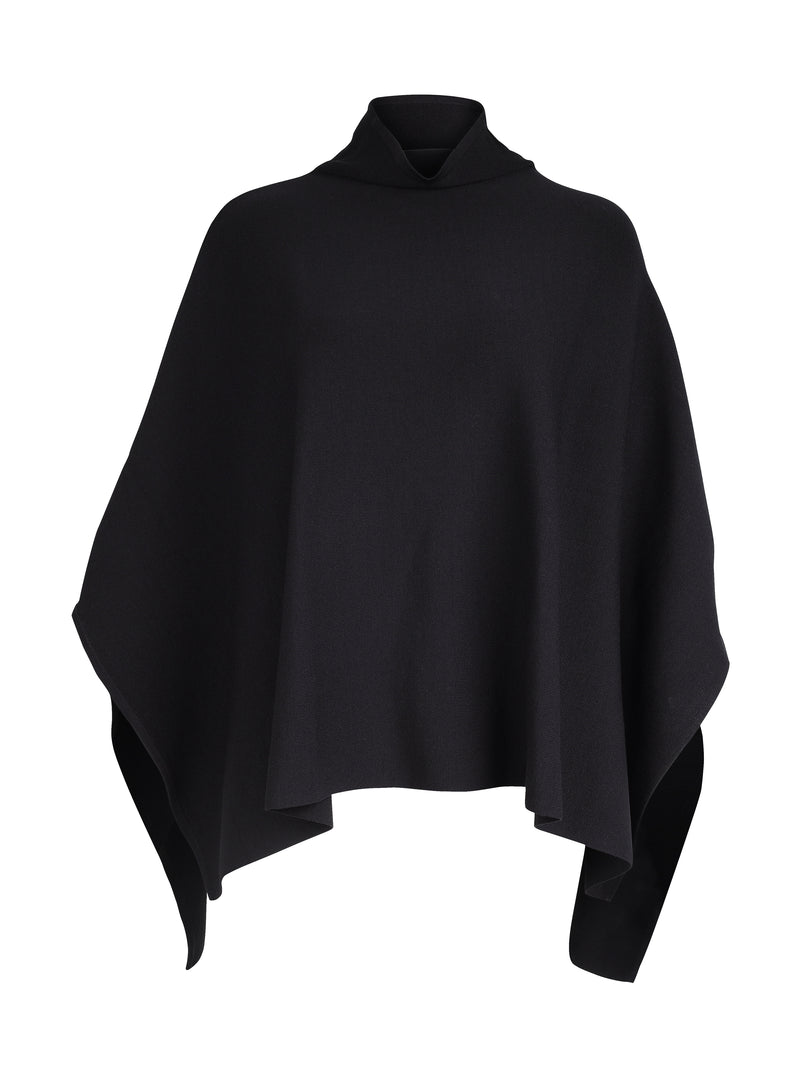 NÜ XIAO poncho Ponchos Black