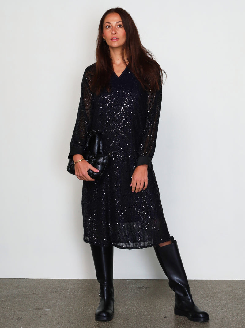 NÜ XILYA sequin dress Dresses Black