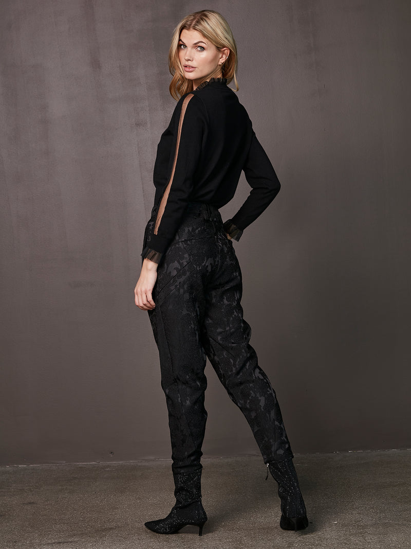 NÜ XINYAN trousers Trousers Black