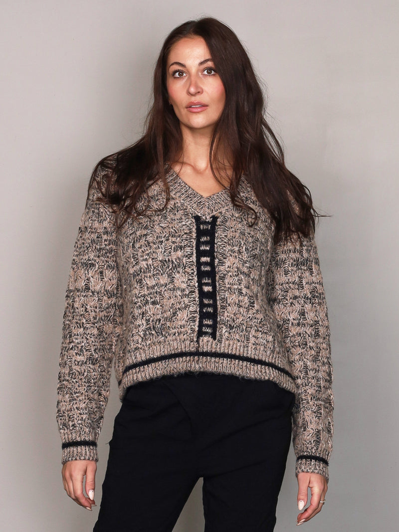 NÜ XIN knit sweater Knit 151 Elm Wood mix