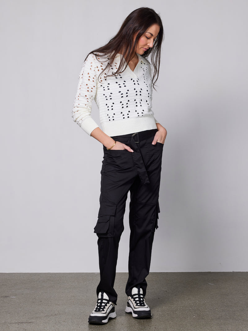 NÜ YAFFA knit blouse Blouses 110 Creme