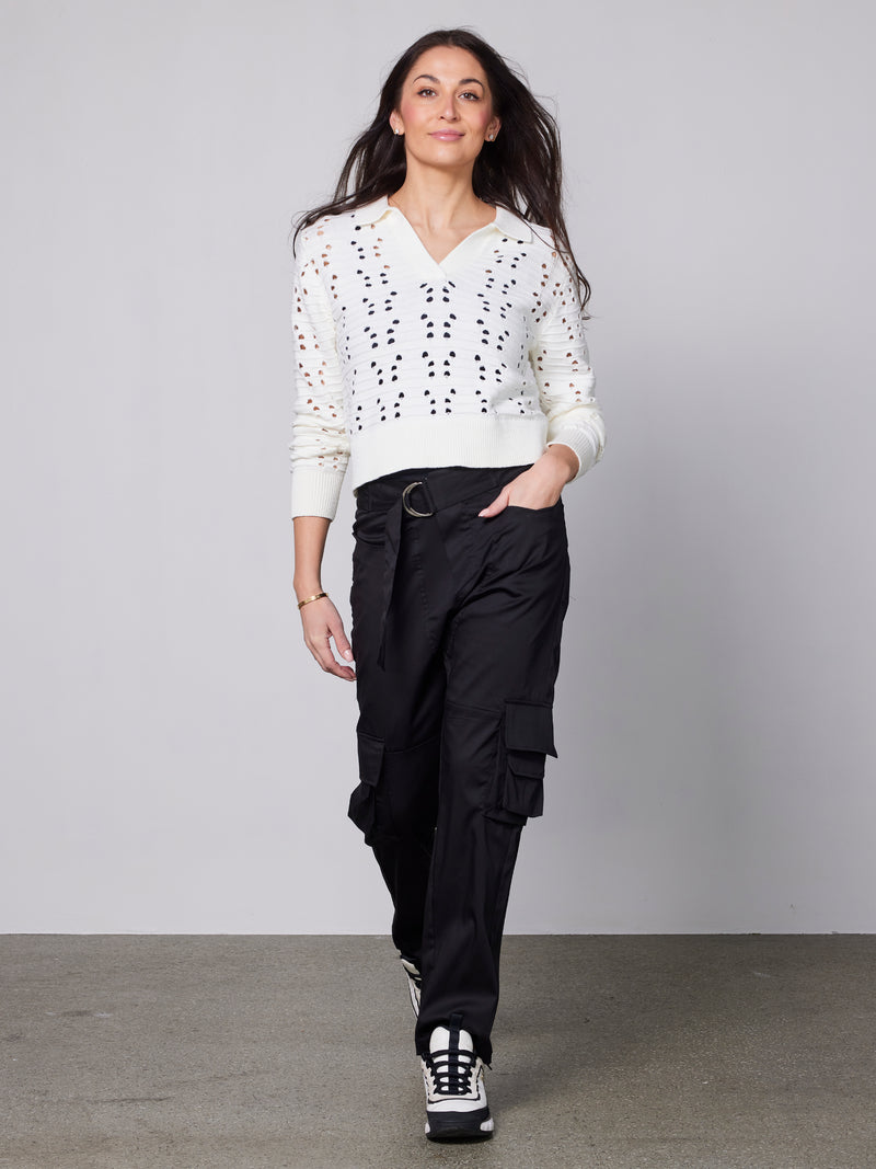 NÜ YAFFA knit blouse Blouses 110 Creme
