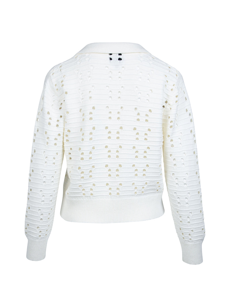 NÜ YAFFA knit blouse Blouses 110 Creme