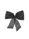 NÜ YANA satin bow Accessories Black