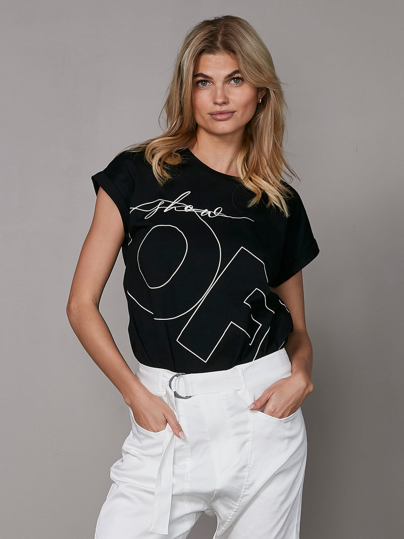 NÜ YANISA t-shirt OFF Tops and T-shirts Black